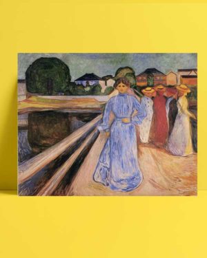 Edvard Munch - Köprü Üstündeki Kadınlar afişi