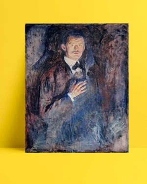 Edvard Munch - Yanan Sigaralı Otoportre afişi
