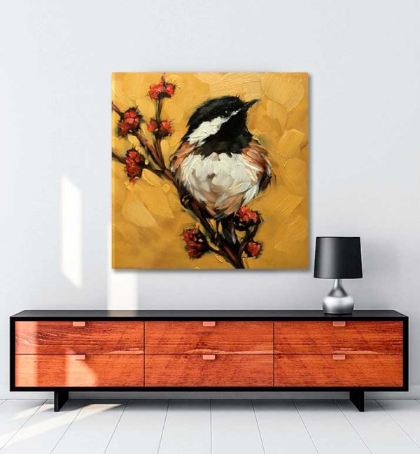 Brown Bird kanvas tablo