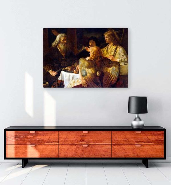 Abraham and The Three Angels kanvas tablo