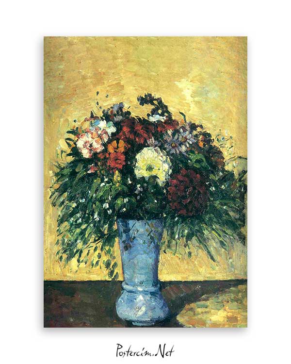 Flowers in The Blue Vase poster