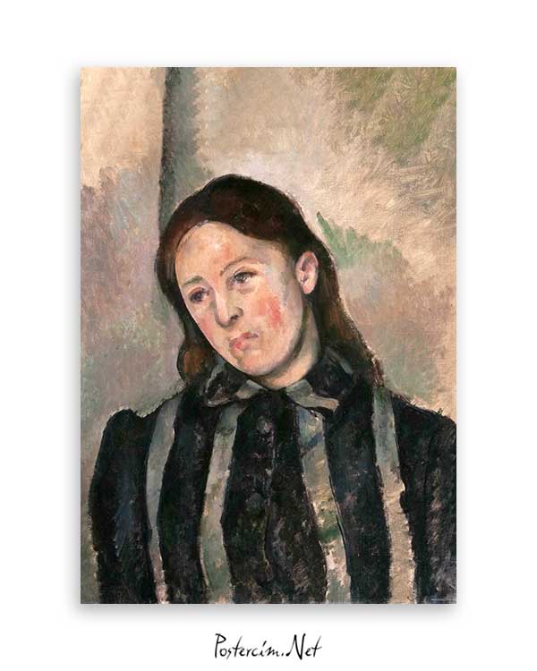 Portrait of Madame Cezanne poster