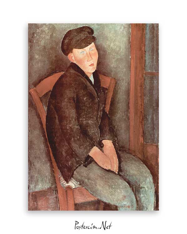 Seated Boy with Cap poster