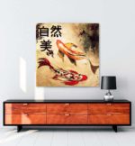 Japanese Fish kanvas tablo
