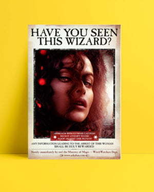Harry Potter Wizard Bellatrix film afişi