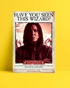 Harry Potter Wizard Snape film afişi