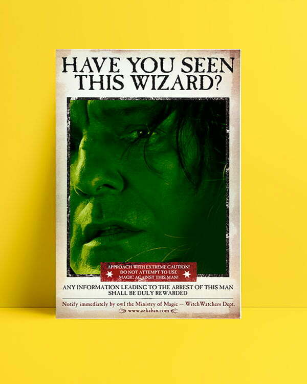 Harry Potter Wizard Snape film afişi