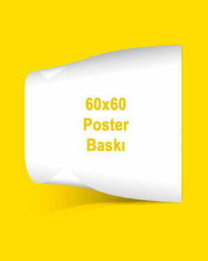 60X60 cm kuşe kağıt poster baskı
