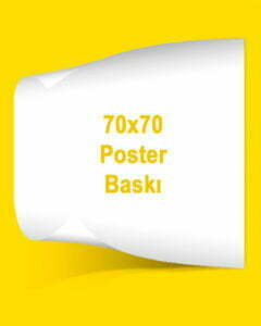 70X70 cm kuşe kağıt poster baskı