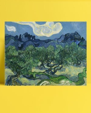 Vincent Van Gogh Alpilles Önünde Zeytin Ağaçları afis al