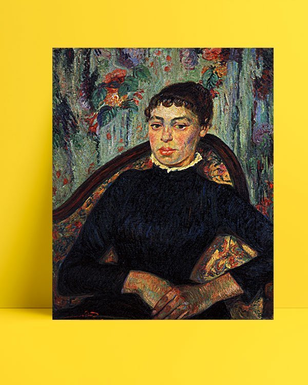 Vincent Van Gogh Armand Guillaumin Portrait d'une jeune femme afis al