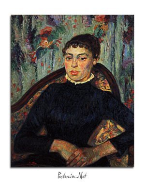 Vincent Van Gogh Armand Guillaumin Portrait d'une jeune femme poster al