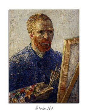 Vincent-Van-Gogh-Autoportrait-au-Chevalet-poster