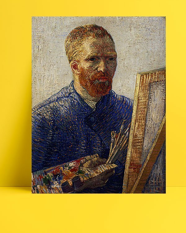 Vincent-Van-Gogh-Autoportrait-auChevalet-afis