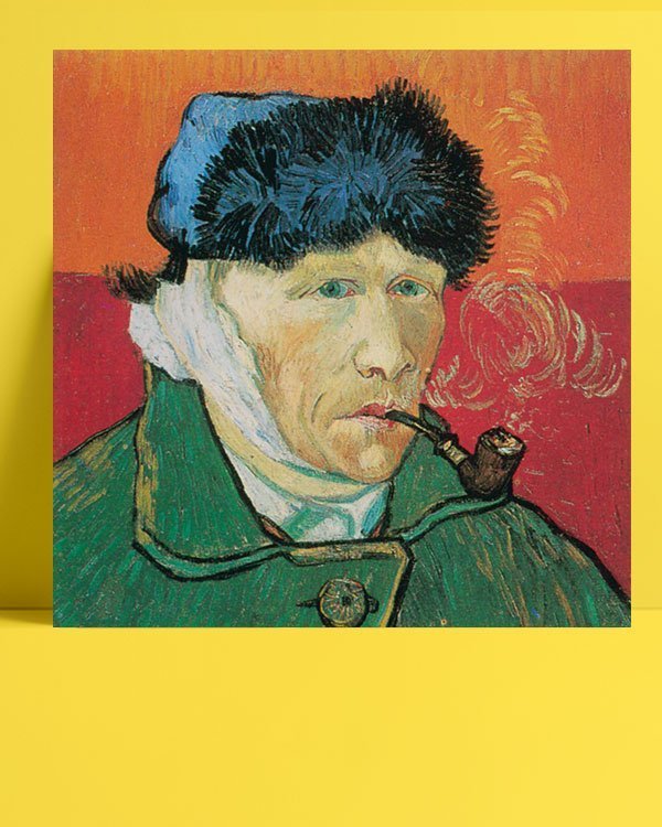 Vincent Van Gogh Autoportrait à l'oreille coupée afis al