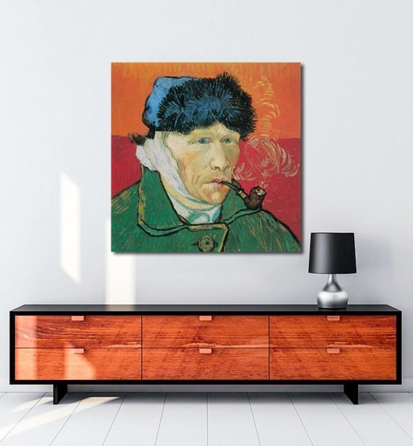 Vincent Van Gogh Autoportrait à l'oreille coupée tablo al