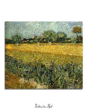 Vincent Van Gogh Champ de fleurs près d'Arles poster al