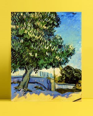 Vincent Van Gogh Chestnut trees in flowers afis al
