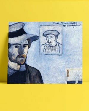 Vincent Van Gogh Emile Bernard Self Portrait with a Portrait of Gauguin Afis al