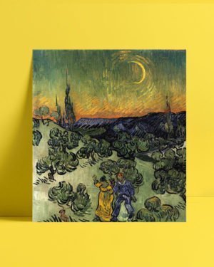 Vincent Van Gogh Evening Promenad afis al