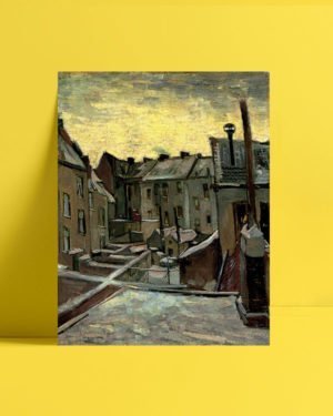 Vincent Van Gogh Façades arrière de vieilles maisons Frontages postpones old houses afis al
