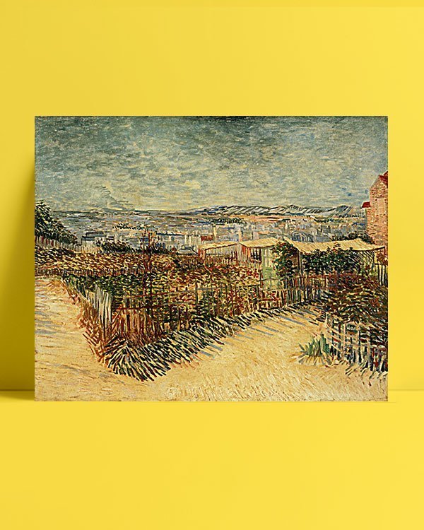 Vincent Van Gogh Jardin à Montmatre afis
