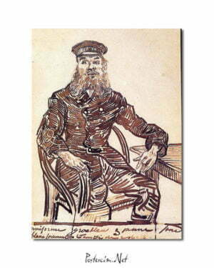 Vincent Van Gogh Joseph Roulin Sitting in a Cane Chair poster