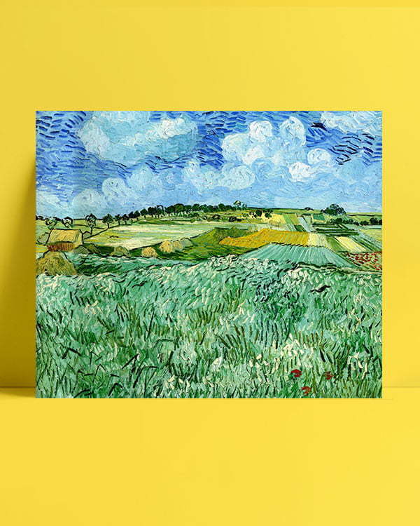 Vincent Van Gogh La Plaine prèx d'Auvers afis
