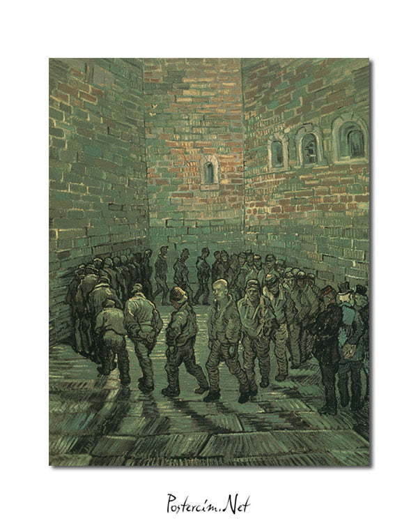 Vincent Van Gogh La cour de prison poster