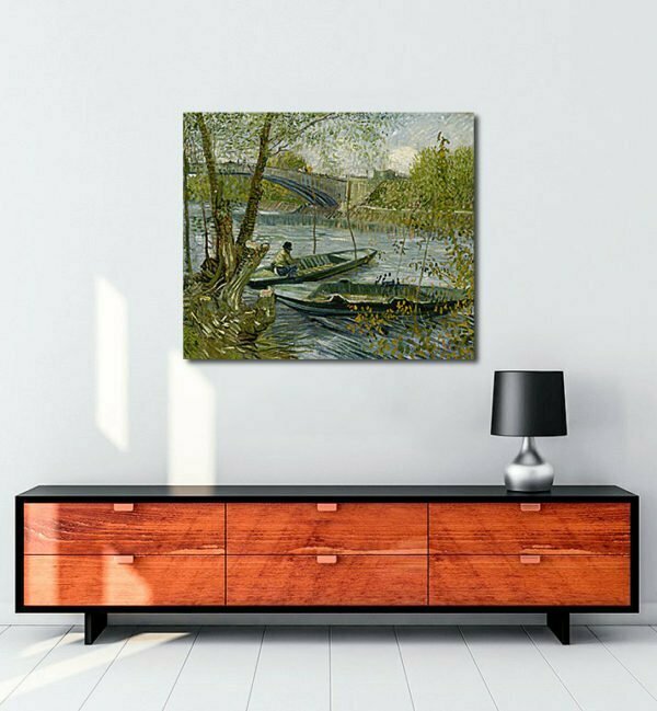 Vincent Van Gogh La pêche au printemps tablo