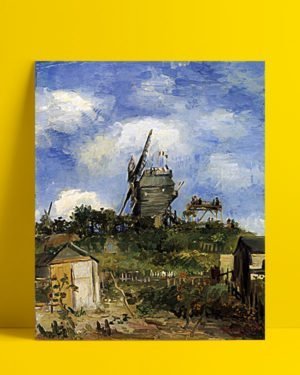 Vincent Van Gogh Le Moulin de la Galette Montmatre afis