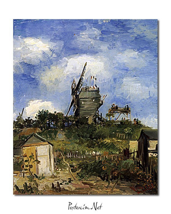 Vincent Van Gogh Le Moulin de la Galette Montmatre poster