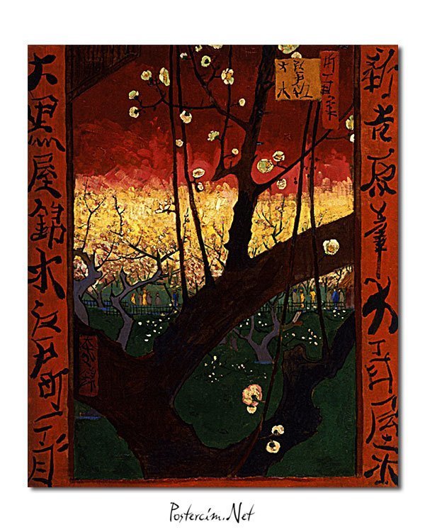 Vincent Van Gogh Le Prunier en fleur d'après Hiroshige poster