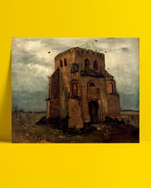 Vincent Van Gogh Le Vieux clocher de Nuenen afis