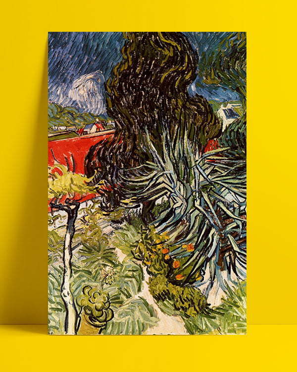 Vincent Van Gogh Le jardin du docteur Gachet à Auvers-sur-Oise afis