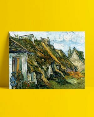 Vincent Van Gogh Les Chaumes de grès à Chaponval Afis