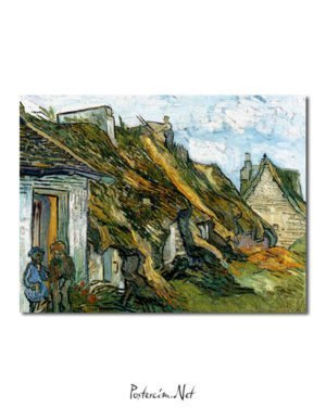 Vincent Van Gogh Les Chaumes de grès à Chaponval Poster