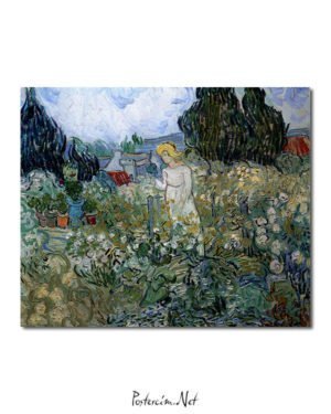 Vincent Van Gogh Miss Gachet in her garden Poster