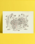 Cordiform world map / Bernardo Silvano 1511 posteri