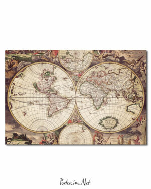 old earth map afişi