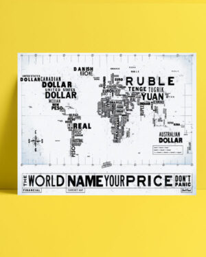 Financial Currency Map posteri